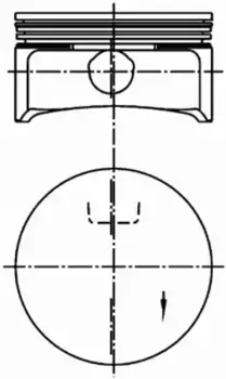 поршень! d80.5x1.2x1.2x2 STD\ Opel Vectra/Astra 1.8 16V Z/X18XE 98> 99 741 601 KS