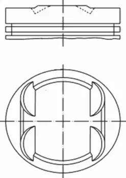 поршень! d81x1.2x1.5x2 STD\ Audi A4/A6 2.4i 24V BDW 04-08 033 18 00 MAHLE