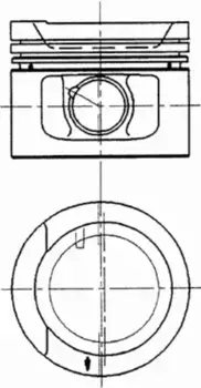 поршень! d81x1.75x2x3 +0.5\ VW T4 2.0/2.5 AAC/AAF 90> 90 942 620 KS