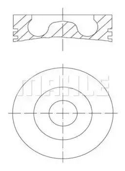 поршень! d81x1.75x2x3 STD\ Audi A4/A6, VW Golf 2.0TDi AZV/BKD 03> 028 02 00 MAHLE