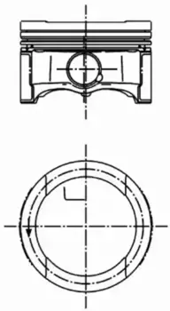 поршень! d81x1x1.2x2 +0.5\ Audi A3/A4, VW Golf/Passat 1.6i ALZ/AVU/BFQ/BSE 00> 99 792 620 KS
