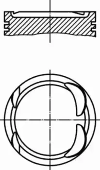 поршень! d82x1.2x1.5x2.5 STD\ MB W203 1.8i 16V M271.948 01-05 004 06 00 MAHLE