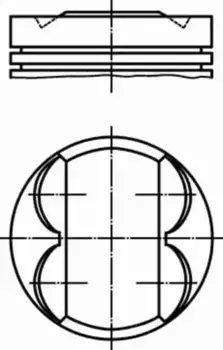 поршень! d86.4x1.5x1.5x3 STD\ Fiat Brava/Marea/Palio 1.6 16V 182A4/A6/B6 95> 009 32 00 MAHLE