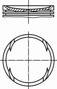 поршень! d89.9x1.5x1.75x3 +0.5\ MB W124/W140/W463 3.2 M104 91> 001 40 02 MAHLE