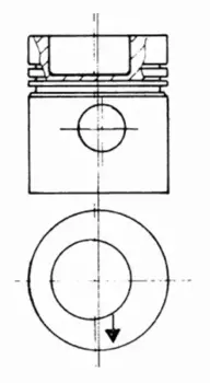поршень !d98 1рем \MB 611/711/814/1117/2222/2420 OM364A/LA.901/50/52-54/80-81.366A/LA 93 831 610 KS