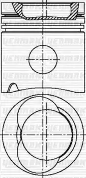 поршень! d 128\ MAN 12.272-41.422 D2866 LF Euro1 31-03748-000 YENMAK