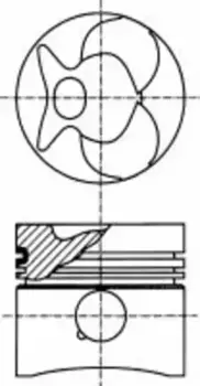 ПОРШЕНЬ DM.90.90X3.0X2.0X4.0 STD ЦЕНА ЗА 1 ШТ. NURAL 87-176700-00