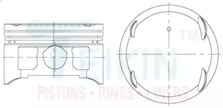 ПОРШЕНЬ ДВИГАТЕЛЯ 43281075 TEIKIN