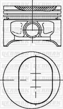 Поршень ДВС с кольцами 31-03955-000 YENMAK
