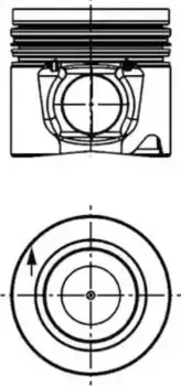 поршень двигателя! D104+0.40 H96.5 3x2.5x4\ Iveco с дв. F4DE9684 40 652 610 KS