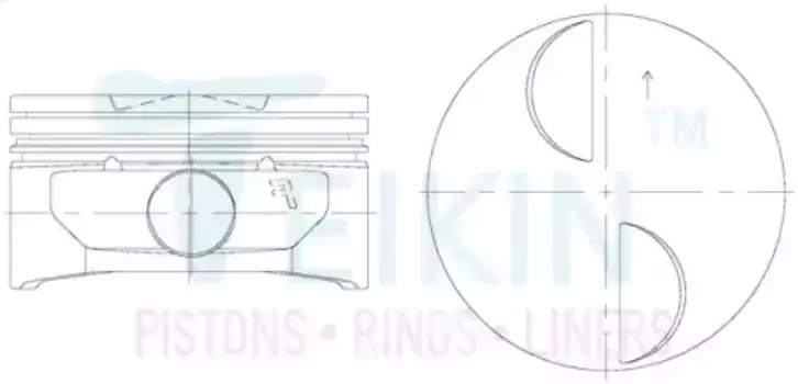 поршень двигателя \ESCALADE, SIERRA 1500, YUKON 07-11 58135STD TEIKIN