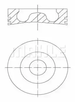 Поршень , комплектация 1 поршень 039 PI 00113 000 MAHLE