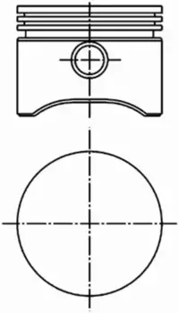 поршень компрессора!1-й рем.d75+0.5с кольцами и пальцем \DAF 94 132 710 KS