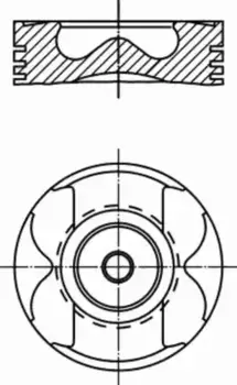 поршень ! \ MB W203/W211/Sprinter/Vito 2.2CDi OM646 00> d88x2.5x2x3 std 004 59 00 MAHLE