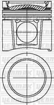 поршень! R4/6 d102\ Omn MB Atego/Axor/Citaro/Cito/Econic/ O500 OM904/906/907/909 31-04740-000 YENMAK