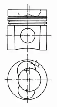 поршень! R4/R6 d108 \MAN D0824/d0826 93 138 600 KS