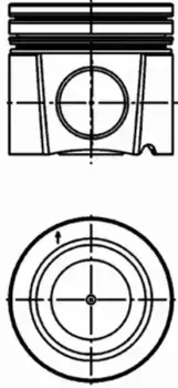 поршень !R6 d130 \MB ACTROS OM501/OM502 LA Euro 4/5 2003--> 40 310 600 KS