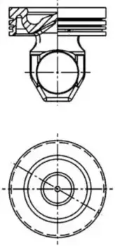 поршень ! R6 d131 \Volvo D12B/D12C/D12D 40 338 600 KS