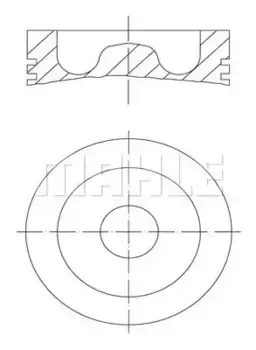 поршень разделенный !d127\SCANIA 124 DSC12.01/02 EURO-2/3 96- 061 PI 00128 000 MAHLE