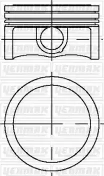 поршень с кольцами! d79 STD\ Opel Astra/Corsa/Insignia 1.6i Turbo 16V 07> 31-03912-000 YENMAK