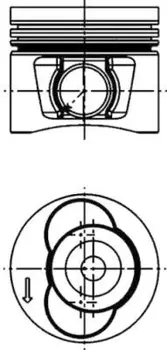 поршень! STD\ VW Crafter BJK 06> 40 715 600 KS