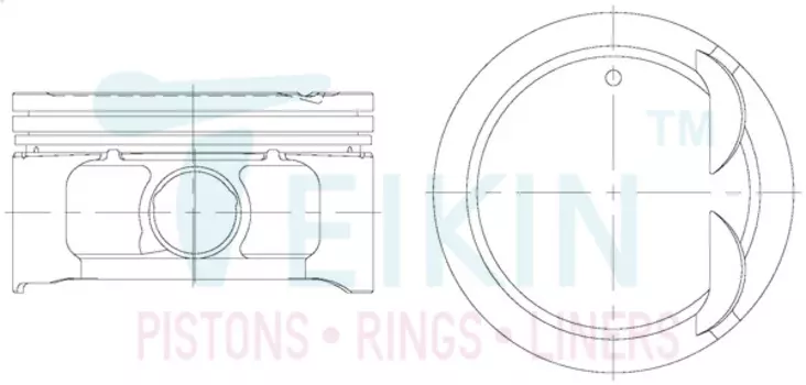 Поршень TEIKIN 1шт 45139 STD