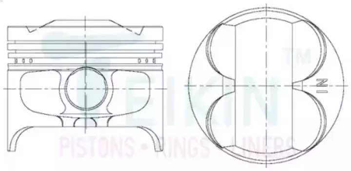 Поршень TEIKIN 1шт 38606050