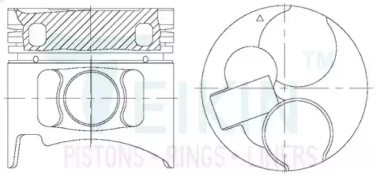 Поршень TEIKIN 1шт 43232AG050