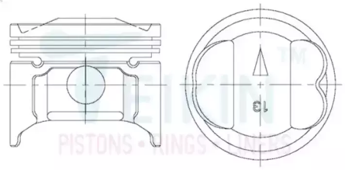 Поршень TEIKIN 1шт 43652 0.50