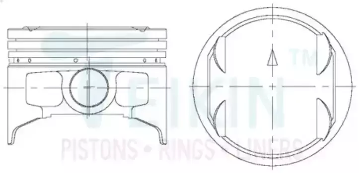 Поршень TEIKIN 1шт 43658050