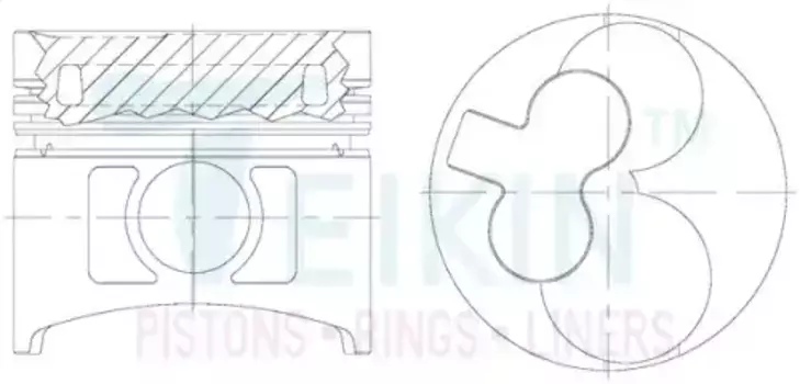 Поршень TEIKIN 1шт 44621AG STD
