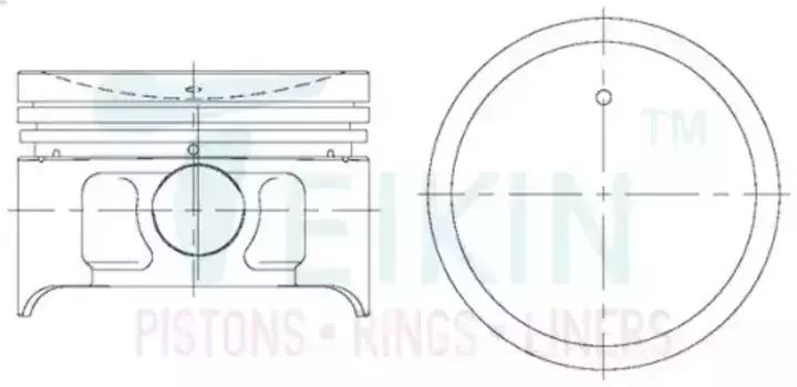 Поршень TEIKIN 1шт 44687STD