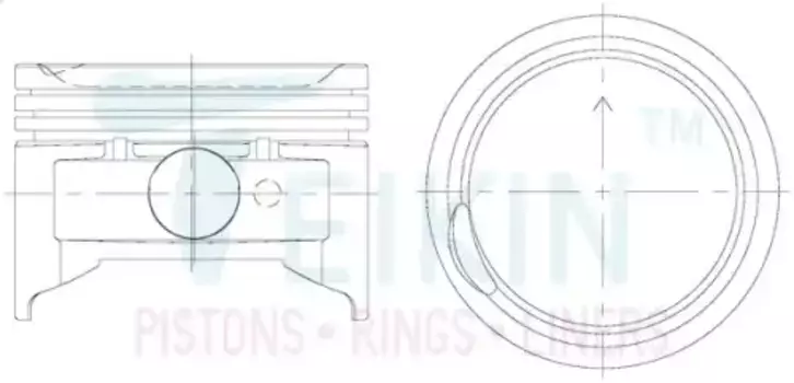 Поршень TEIKIN 1шт 52106 STD