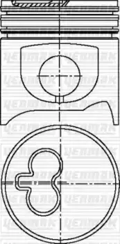 Поршень в сборе DUCATO-BOXER-MASTER-JUMPER 2.5 (93 31-03689-000 YENMAK
