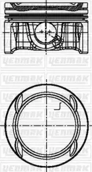 поршень в сборе! поршень+кольца d72.5 STD\ Opel Zafira 1.4i A14NET 10> 31-04195-000 YENMAK