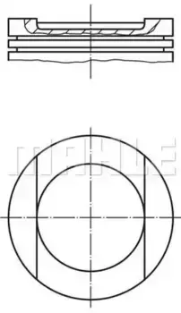 Поршнекомплект 028 PI 00144 002 MAHLE