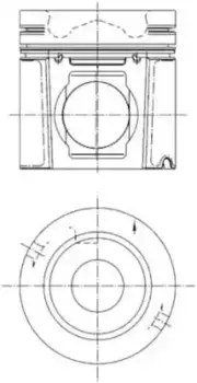 поршневая группа !цельн.поршень не исп.в двигателях 420 л.с и выше\SCANIA DSC12/DSC16 99 374 960 KS