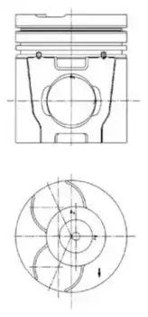 поршневая группа !d120.65 \VOLVO FM10/B10M дв. D10A/D10B/D10C/DH10A/GH10A EURO2 40 050 960 KS