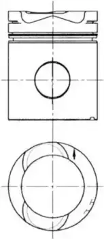 поршневая группа !d127 \Scania дв. DSC11.22/70. DTC11.01/02 после 90г. 90 712 960 KS