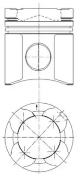 поршневая группа !d128 R6 \MAN D2866 LF 31/LF 32 Euro 2 97 -> 94 850 960 KS