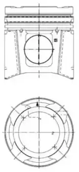поршневая группа !d128 R6 \MAN TGA дв.D2876 LF12/LF13 EURO3 2002 -> 99 697 960 KS