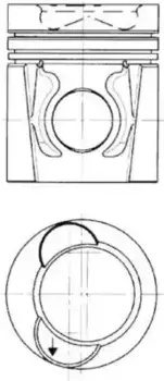 поршневая группа !d130 кам d82 6x\DAF F85/95.330-430 WS242M/268M/295M/315M EURO-2 96- 94 446 960 KS