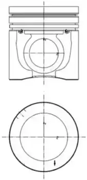 поршневая группа !d131 R6 \Volvo B12/FH12/FM12/NH12 дв.D 12C/D12D Euro 3 40 100 960 KS