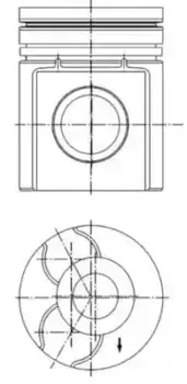 поршневая группа !d98.43 R6 \Volvo B6/FL дв.D6 A Euro 2 1995 -> 40 255 960 KS
