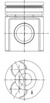 поршневая группа !d98.43 \VOLVO FL6 TD63 99 991 970 KS