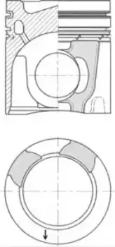 поршневая группа !R6 d120\VOLVO FM D9B 41 162 960 KS