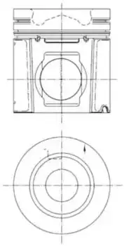 поршневая группа! R6 D127\ SCANIA P/R/T DC9/DC11 99 496 961 KS