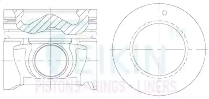 Поршни (к-т 3шт) STD 51604A STD TEIKIN