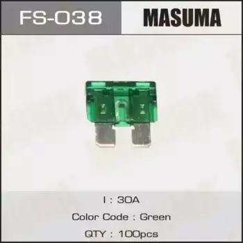 предохранитель! 30A зеленый\ FS-038 MASUMA