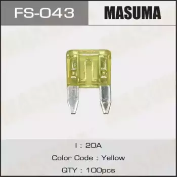 предохранитель! mini 20A, 1 шт.\ FS-043 MASUMA